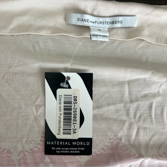 NWT Diane von Furstenberg print silk jersey wrap dress - Picture 3 of 13